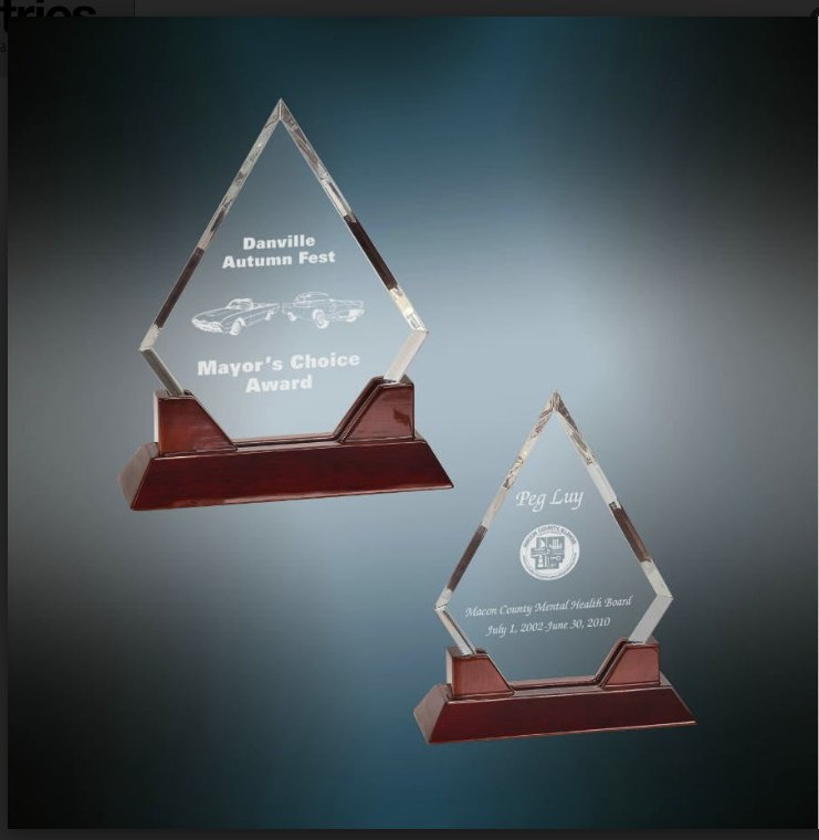 Award Plaques Trophies Engraved Personalized engraved acrylic