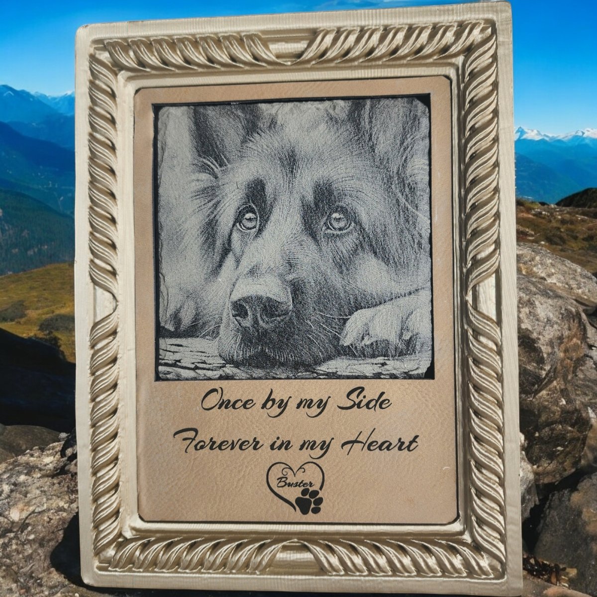 Personalized Memory - Memorial Plaques Slate and Ceramic Engraved images lasting reflections