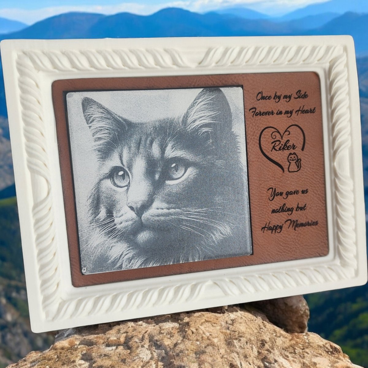 Personalized Memory - Memorial Plaques Slate and Ceramic Engraved images lasting reflections