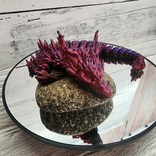 Articulated Forest Dragons Multi Color feature intricate designs and bright colors - Hats Signs Patches 3D printing Engraving