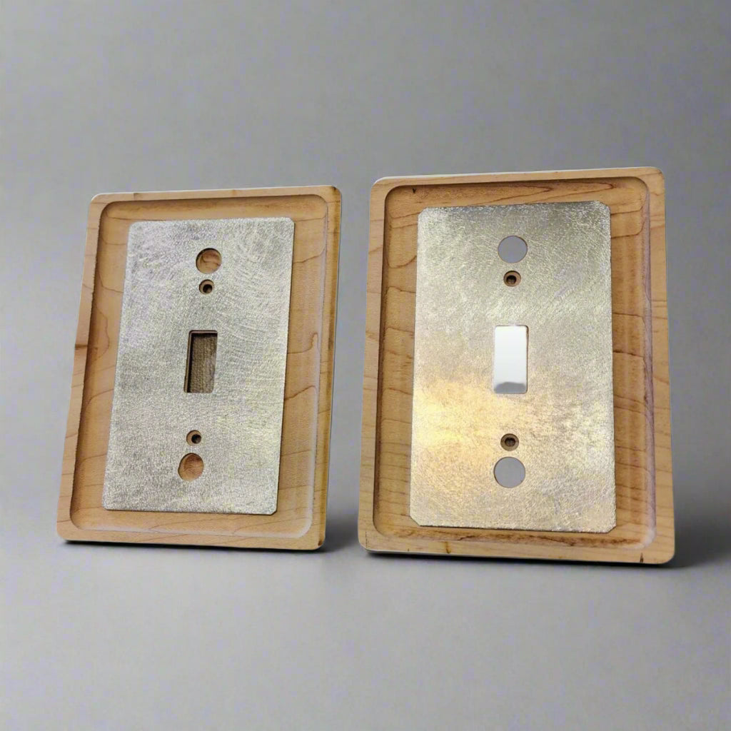 Aspen Trees Meadow Light Switch Cover Single Decorative Engraved