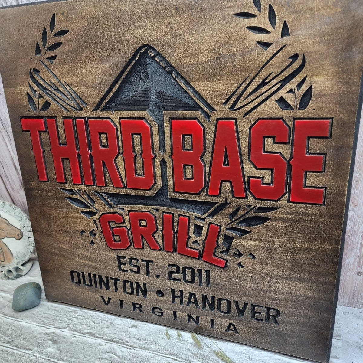 Custom Carved Wood Address Signs for Your Business