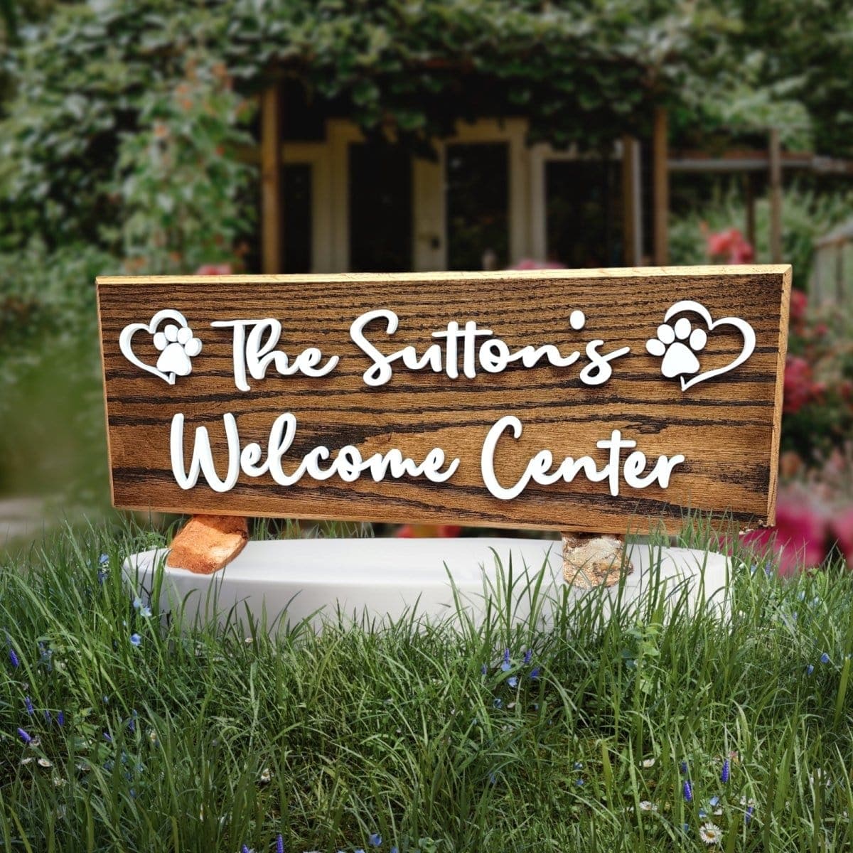 Personalized Family Name Wood Sign | Wedding & Anniversary Gift