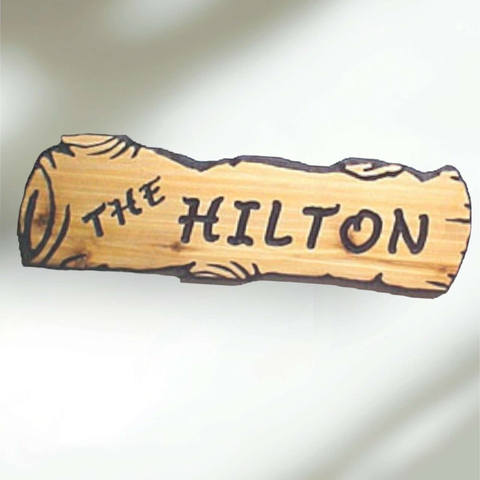 Wood Carved Log Sign Custom Wood Signs Address home Ranch RV Camping Signs - Hats Signs Patches 3D printing Engraving