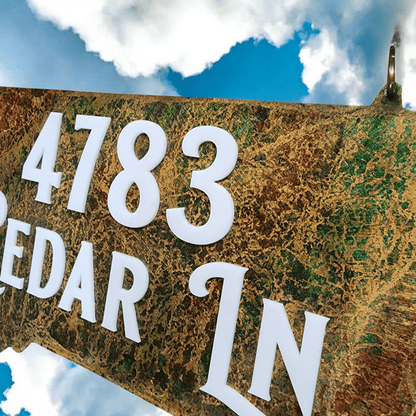 Address House Number Sign made to order great driveway business ranches