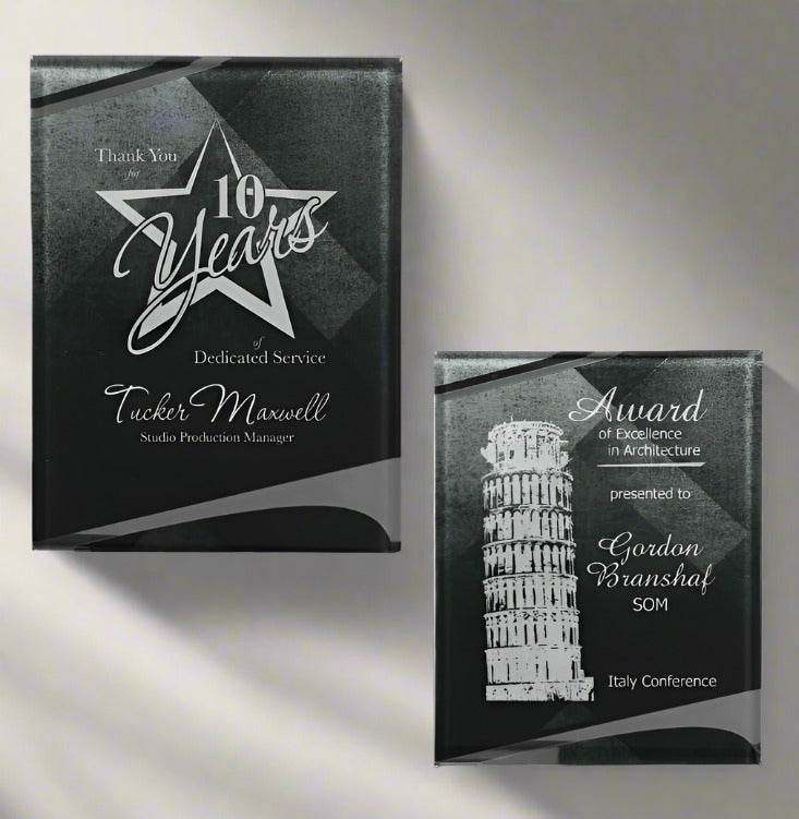 Award Plaques Acrylic Engraved Style 3 and 4 Personalized custom engraved acrylic - Hats Signs Patches 3D printing Engraving