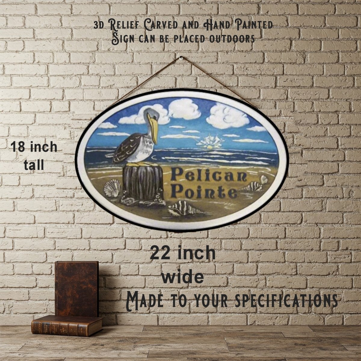 Carved 3D Sign Business Home Ranch Office Address Sign