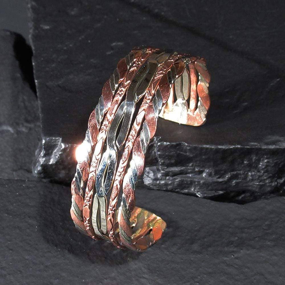Copper Bracelet Multiple metal tones that seamlessly blend with any style