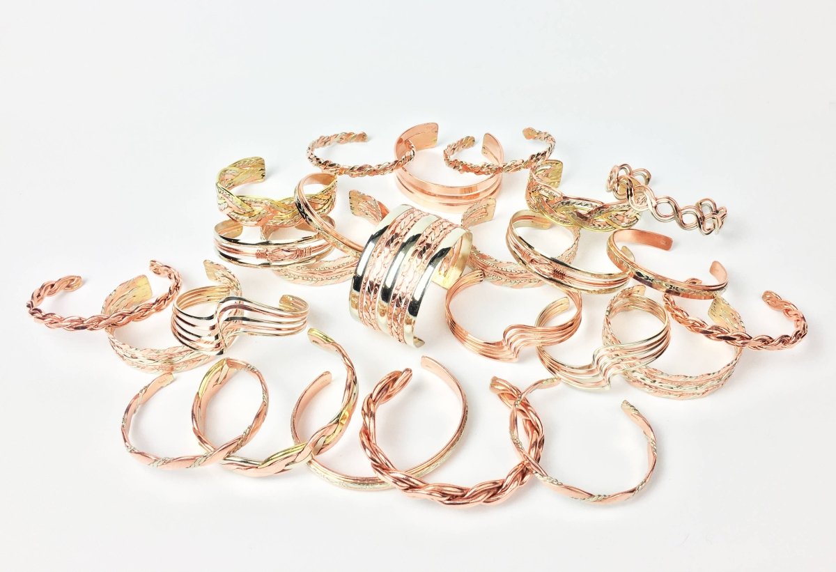 Copper Bracelets Wholesale Pack of 25