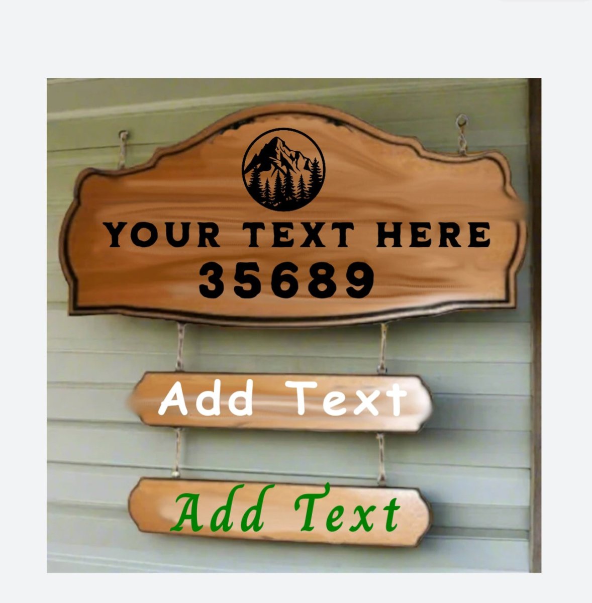 Home address number carved routed wood signs custom-made and ...