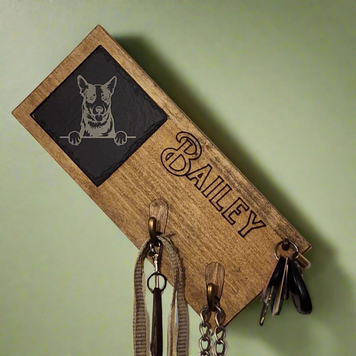 Dog Leash and Collar Holder Hanger