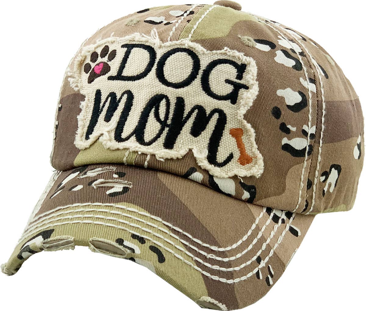 DOG MOM WASHED VINTAGE BALLCAP