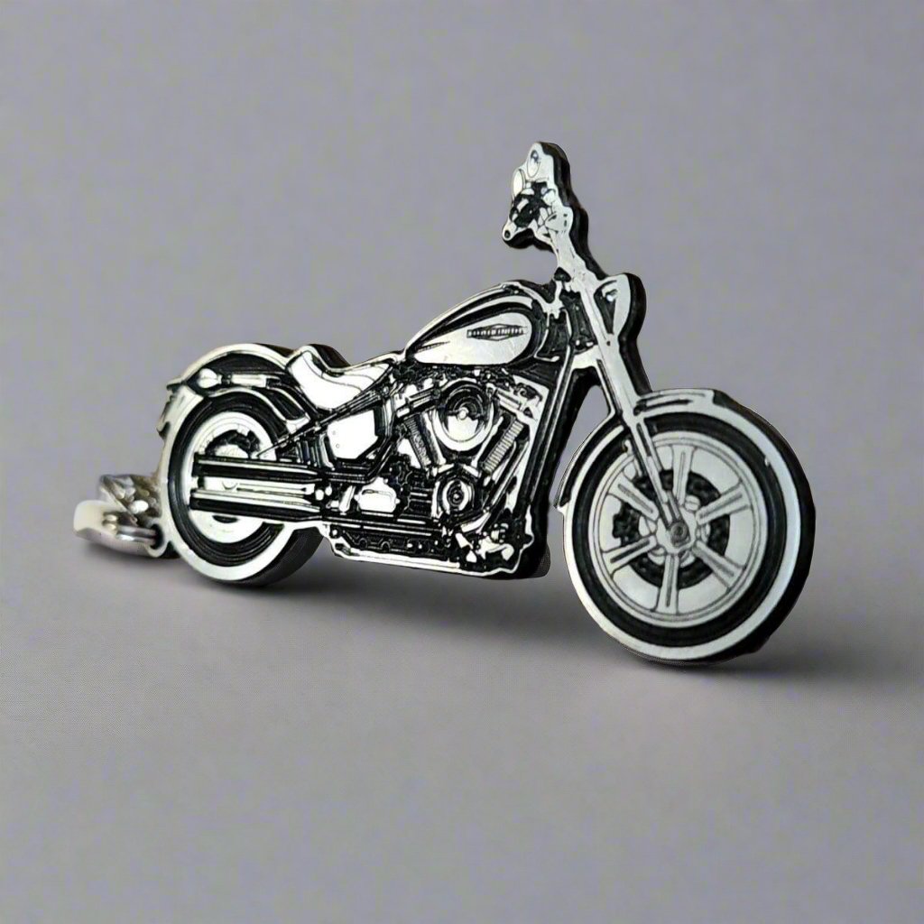 Harley Davidson Soft Tail Key Ring Chain Personalized 