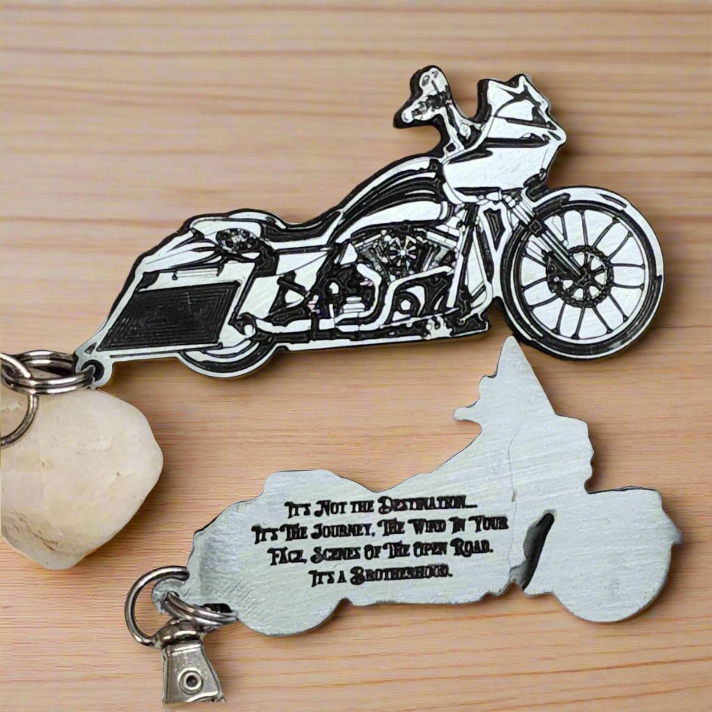 Harley Davidson Street Glide Key Chain Ring Personalized