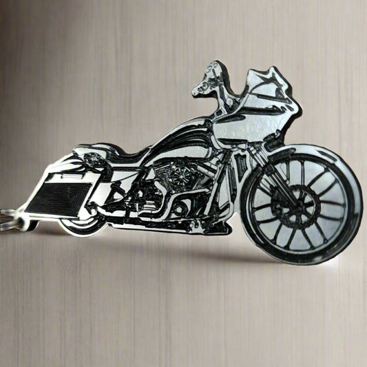 Harley Davidson Street Glide Key Chain Ring Personalized