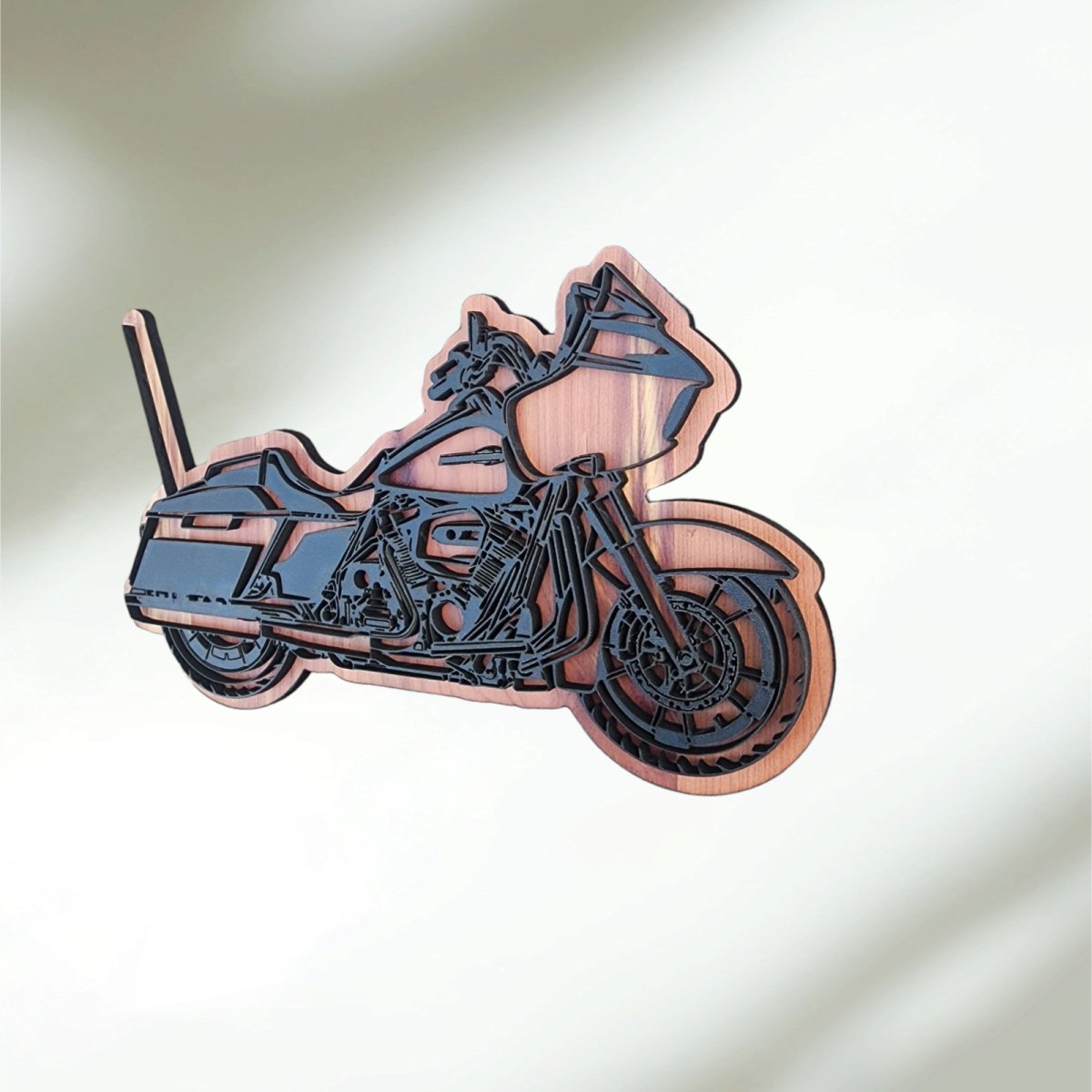 Harley or Indian Motorcycle Wall Art can Be Personalized Aromatic Cedar - Hats Signs Patches 3D printing Engraving