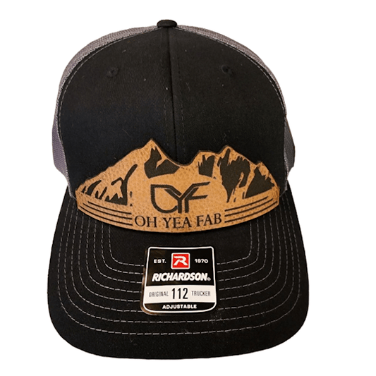 Hats Ball cap Richardson 112 Trucker Caps Leather Patch Metallic patch