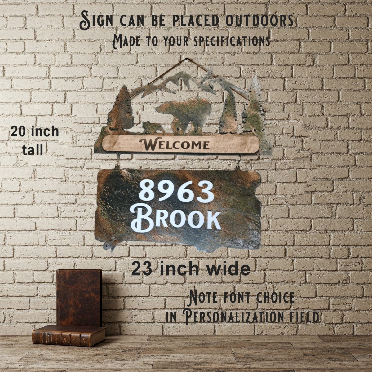 Home Address Number Sign made to order driveway business ranches