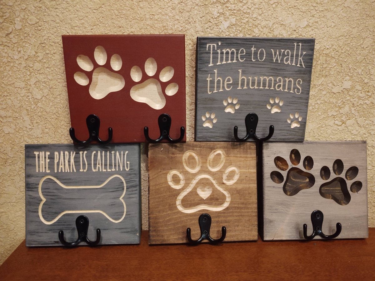 CozyHooks - Set of 2 Modern Leash Hooks for a Tidy Home