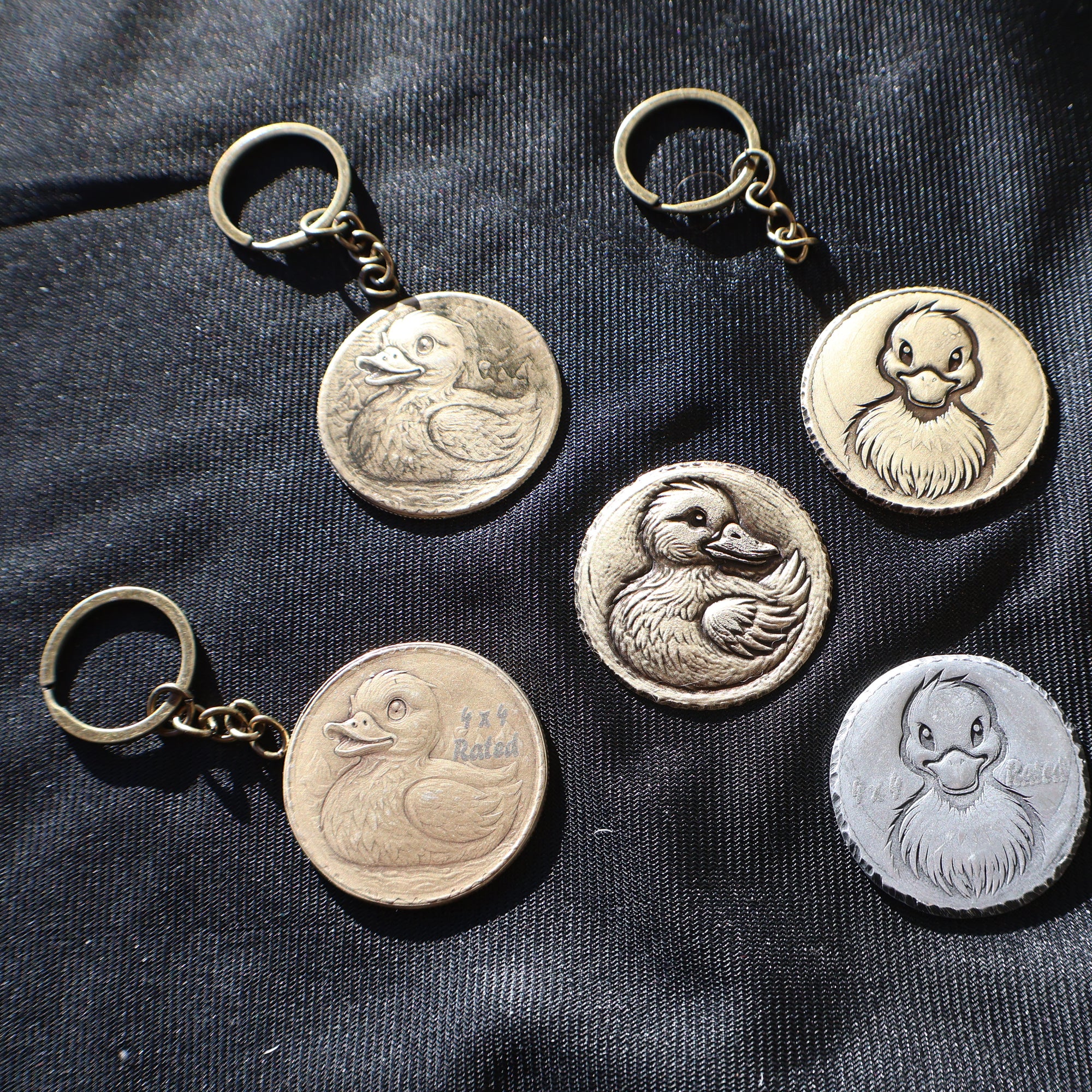 You’ve Been Ducked” Jeep sayings, emblems, and keychains — perfect for every Jeep enthusiast