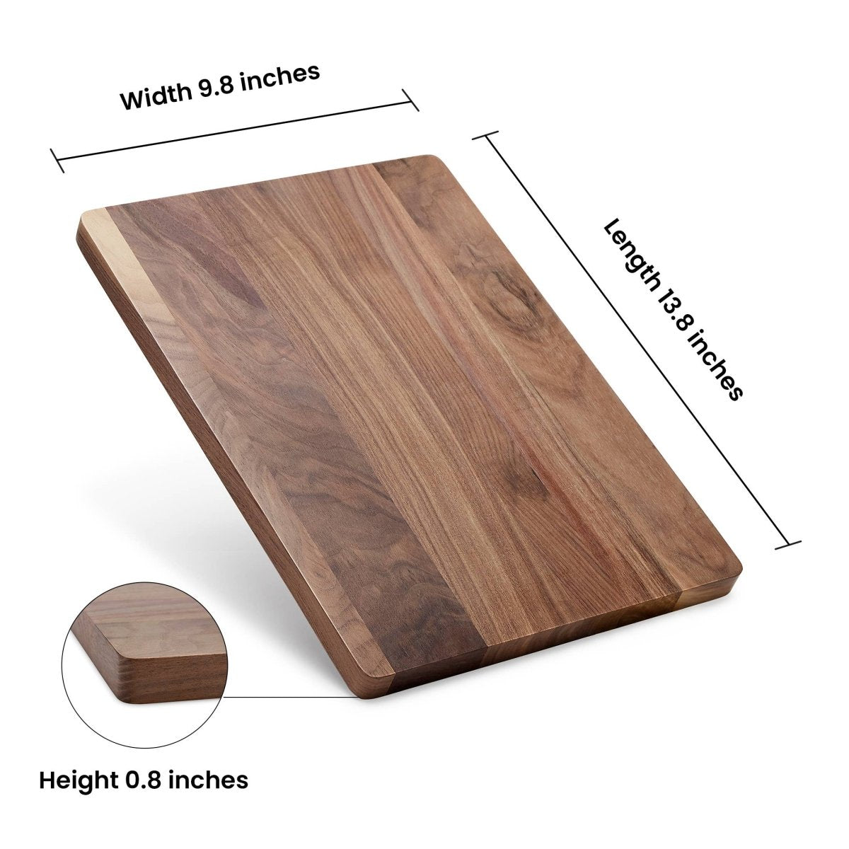 Makerflo Walnut Wood Cutting Board Ideal for Laser Engraving