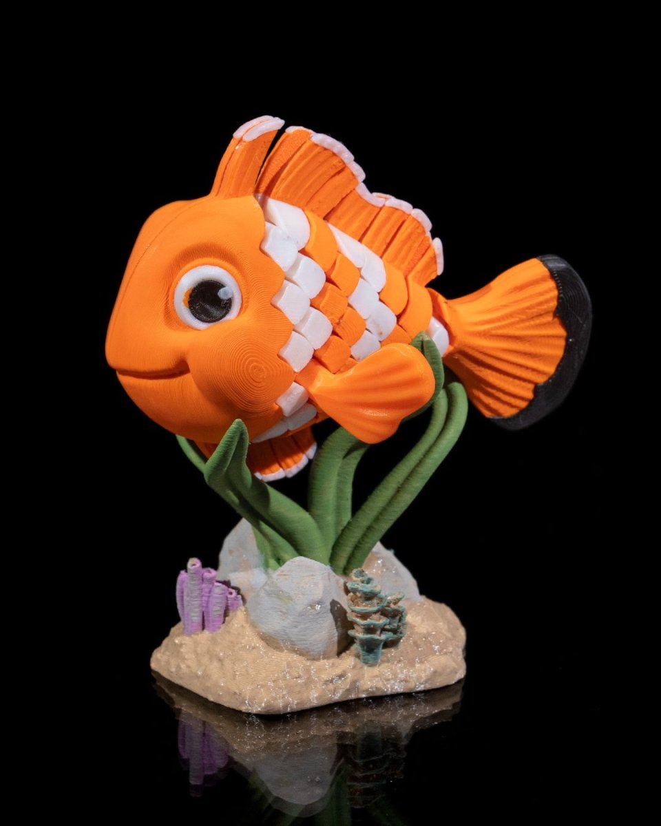 Nestor the Clownfish Multi Color feature intricate designs and bright colors 3d Print - Hats Signs Patches 3D printing Engraving