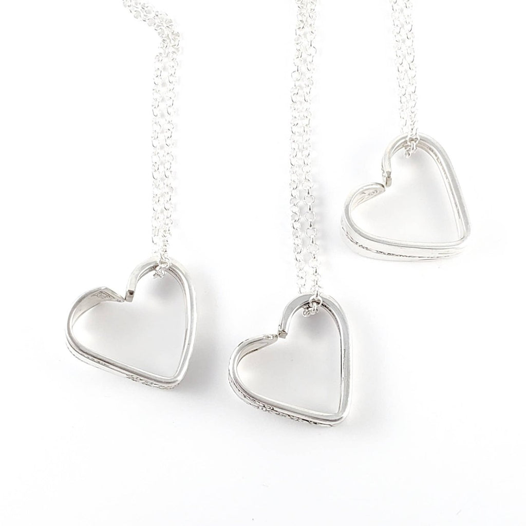 Open Heart Spoon Necklaces With Chain