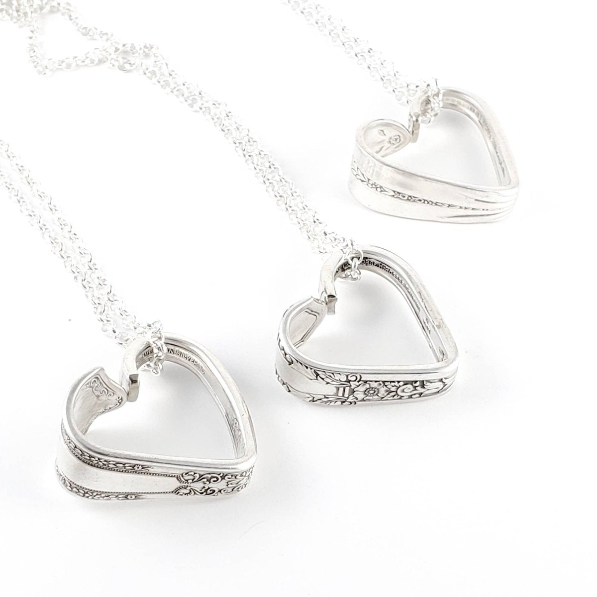 Open Heart Spoon Necklaces With Chain