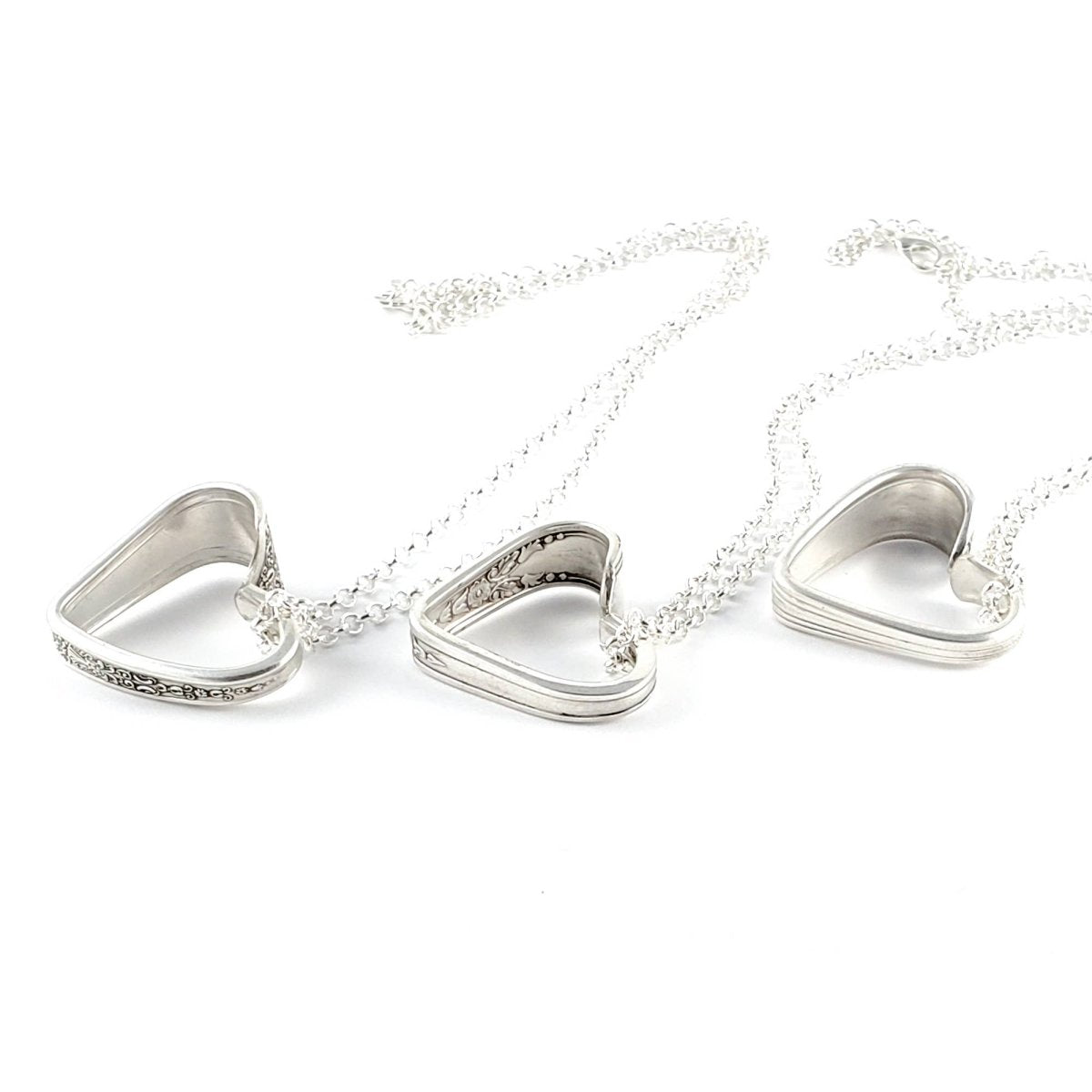 Open Heart Spoon Necklaces With Chain