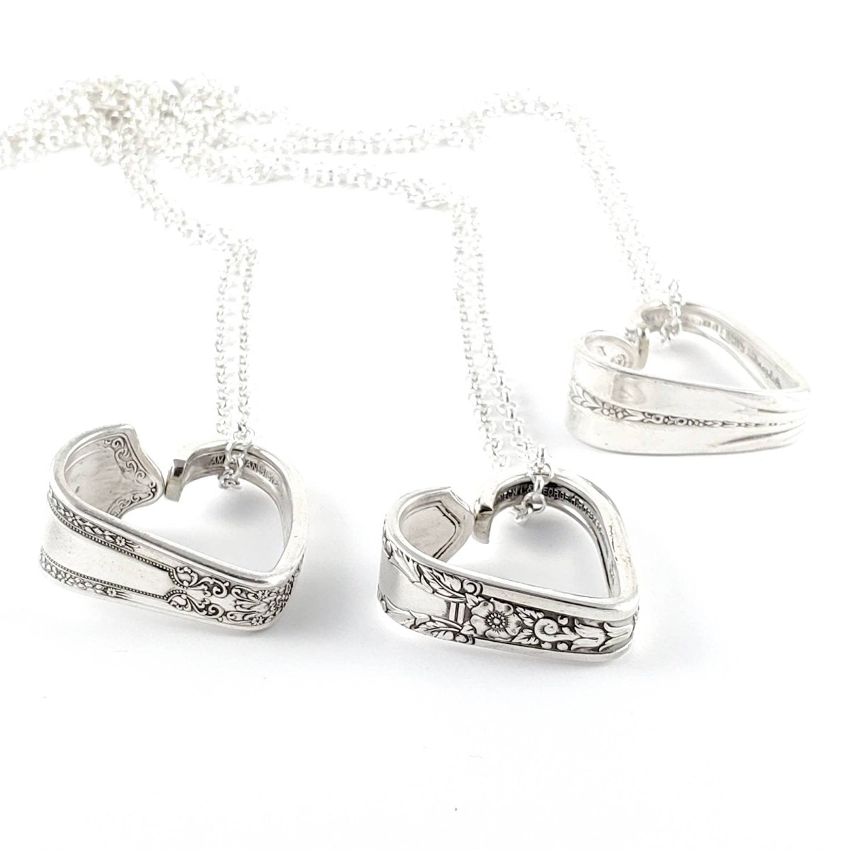 Open Heart Spoon Necklaces With Chain