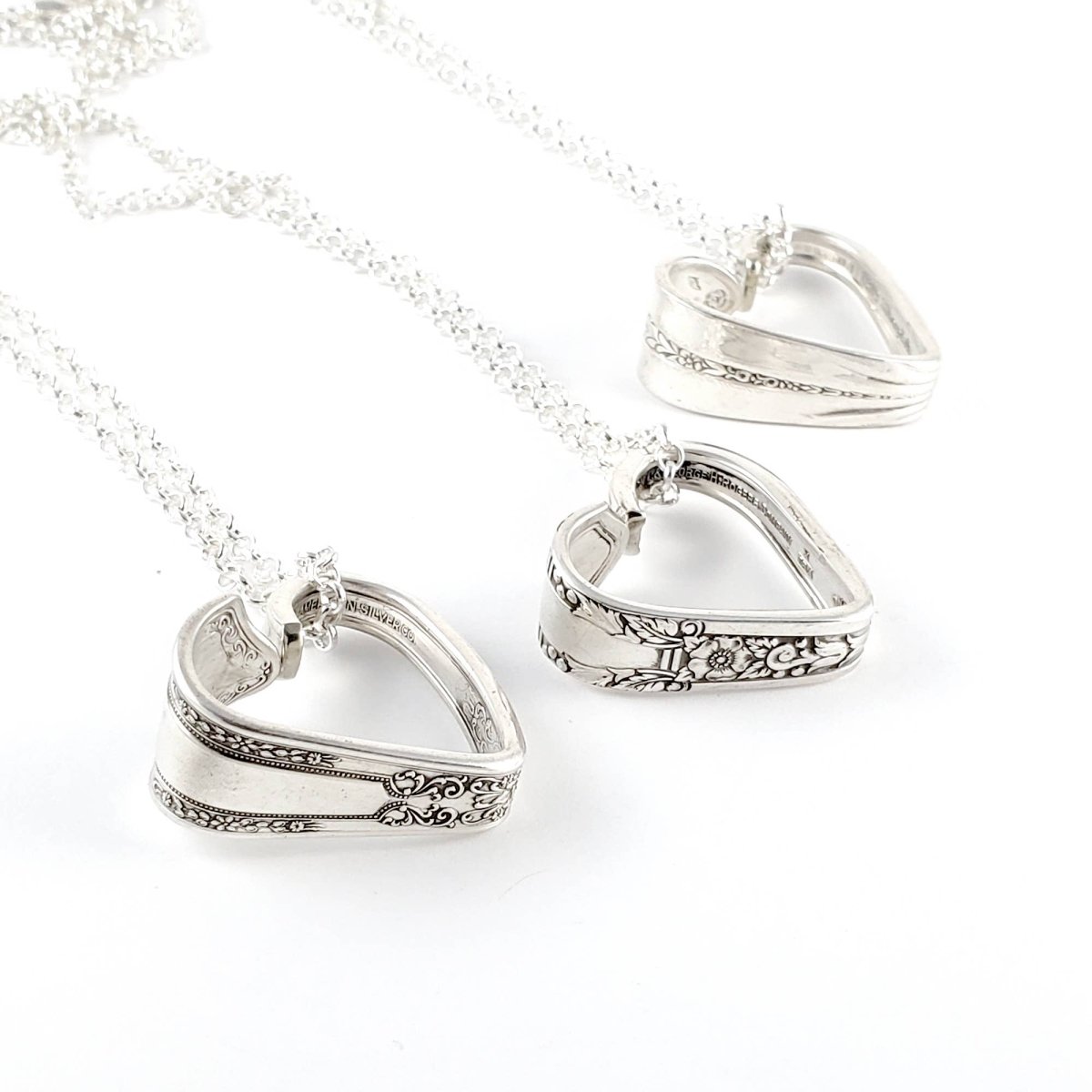 Open Heart Spoon Necklaces With Chain