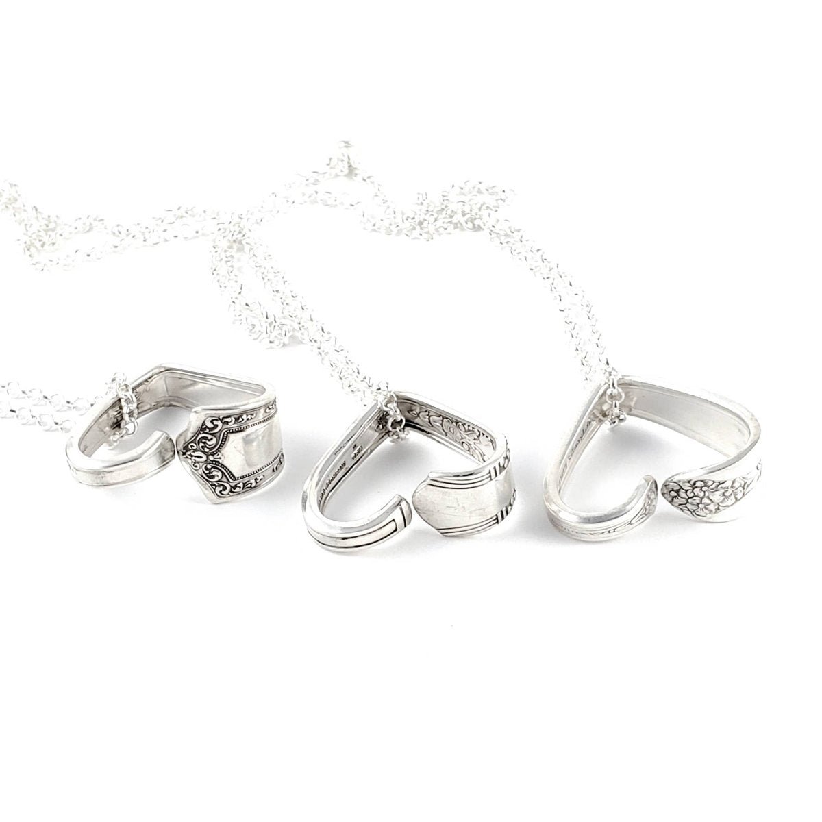 Open Heart Spoon Necklaces With Chain