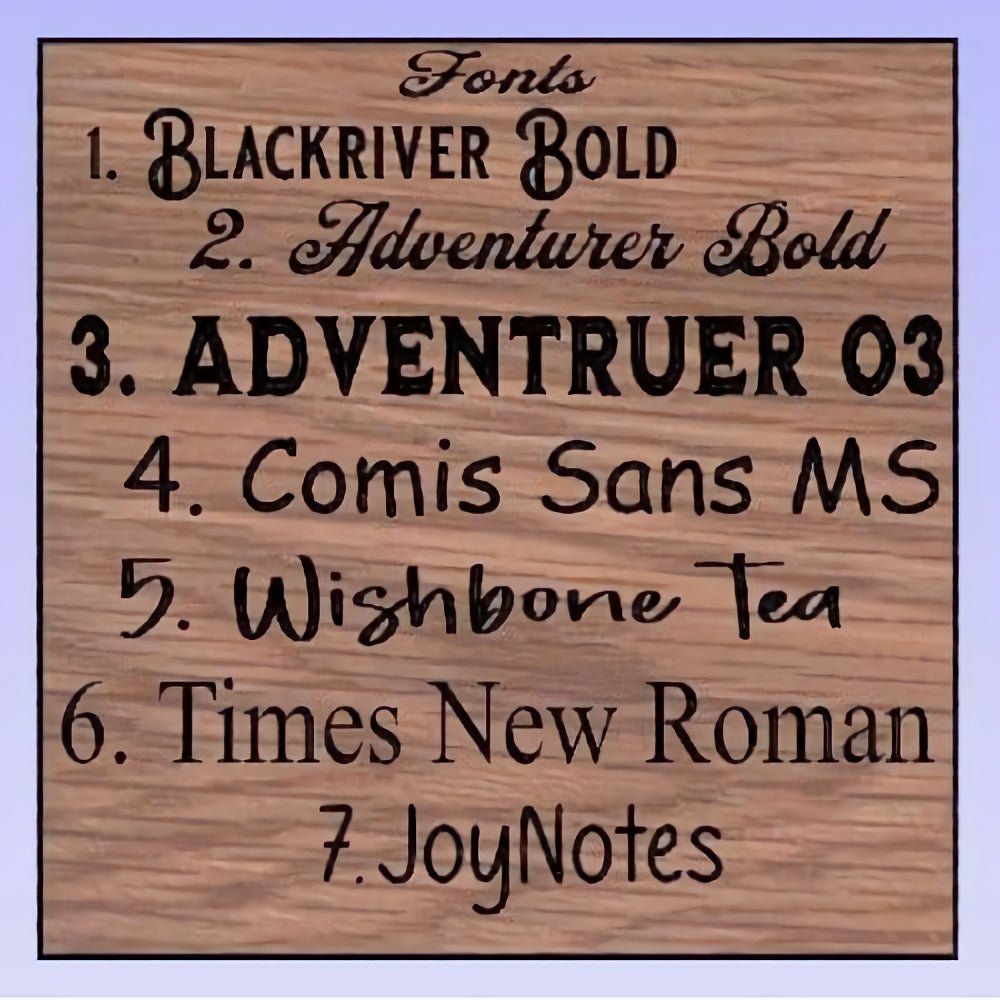 Personalized 3 Pcs Wood Sign Routed 2D Wooden sign