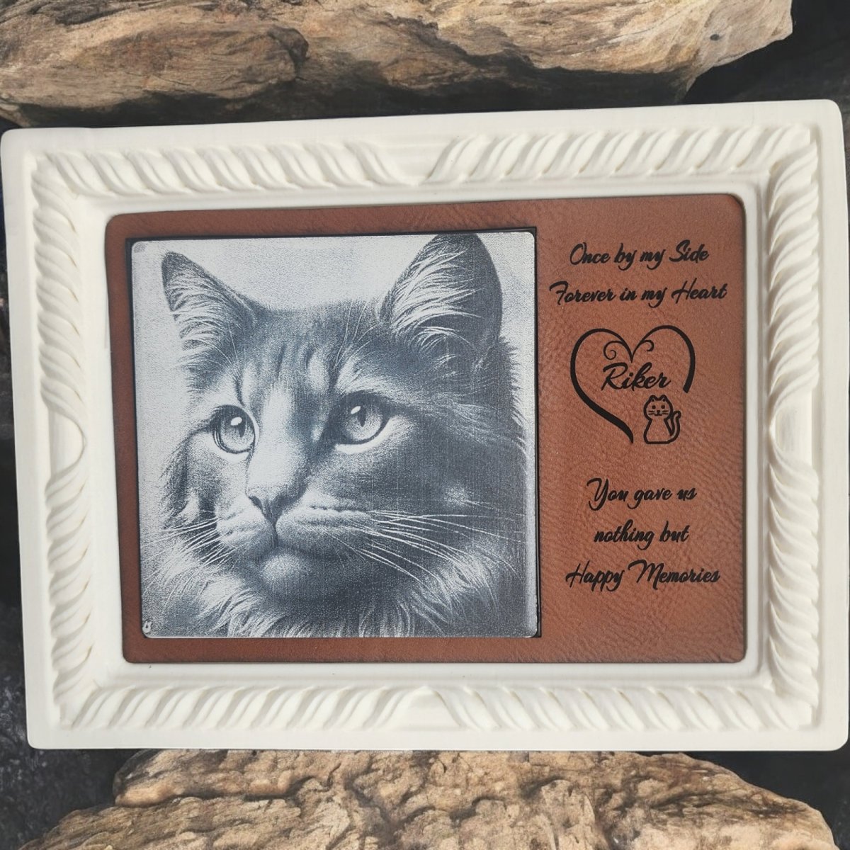 Personalized Memory - Memorial Plaques Slate and Ceramic Engraved images lasting reflections - Hats Signs Patches 3D printing Engraving