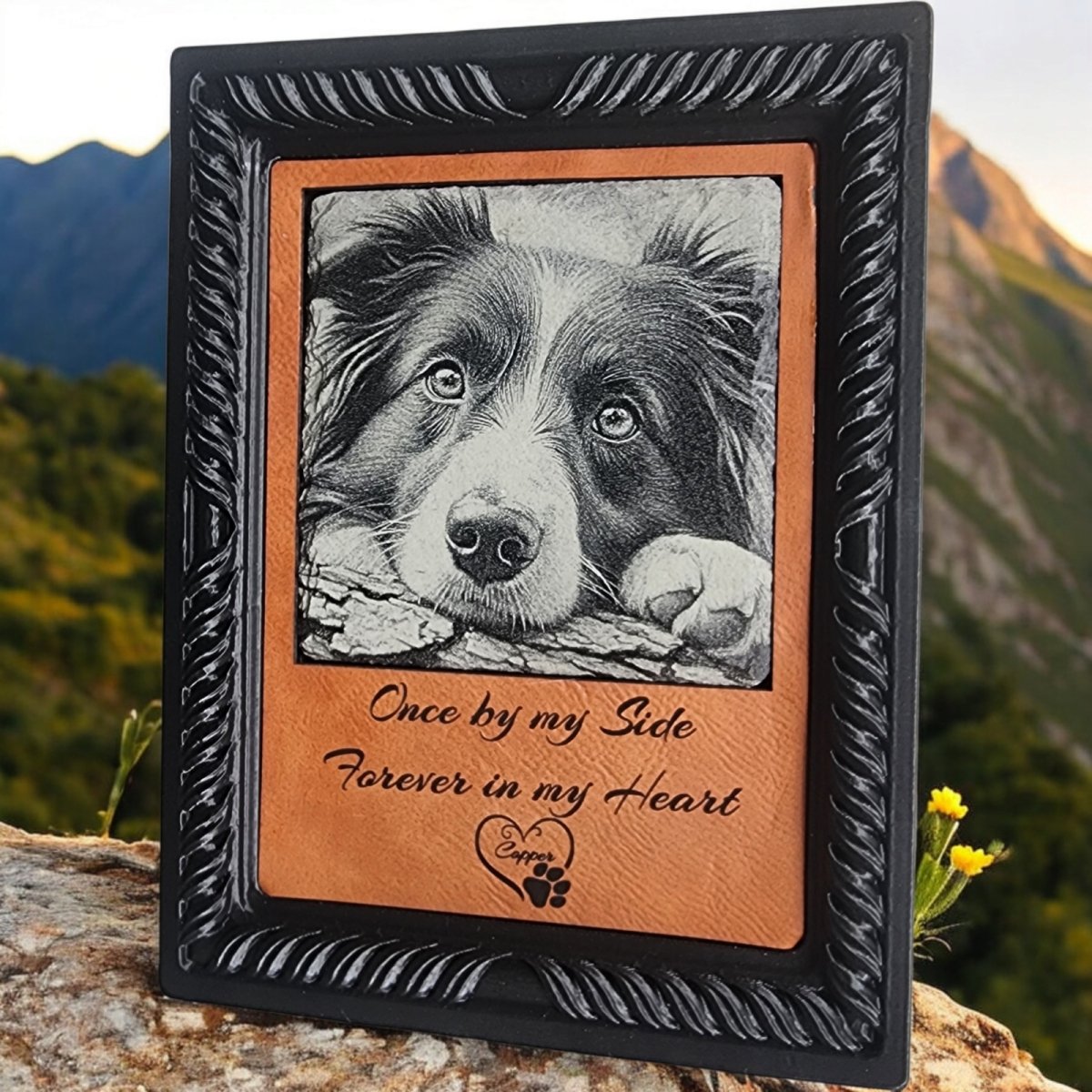 Personalized Memory - Memorial Plaques Slate and Ceramic Engraved images lasting reflections - Hats Signs Patches 3D printing Engraving