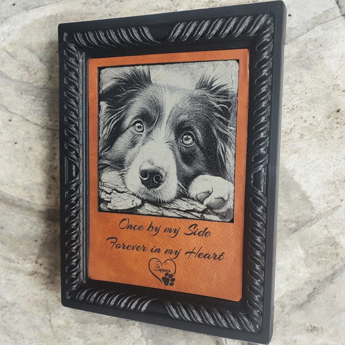 Personalized Memory - Memorial Plaques Slate and Ceramic Engraved images lasting reflections - Hats Signs Patches 3D printing Engraving