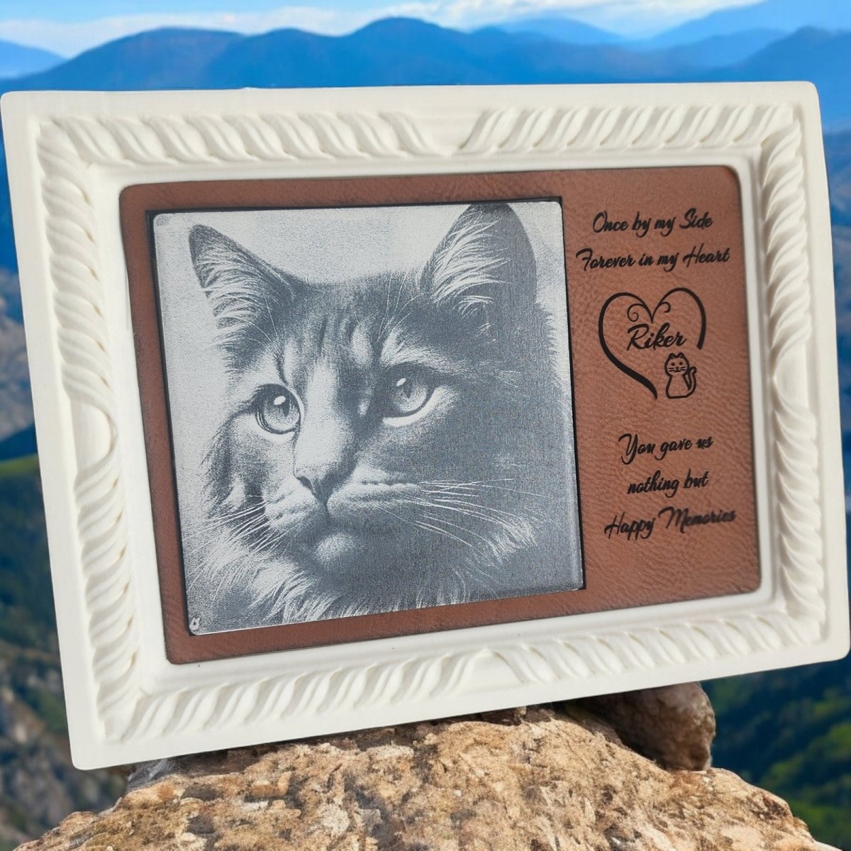 Personalized Memory - Memorial Plaques Slate and Ceramic Engraved images lasting reflections - Hats Signs Patches 3D printing Engraving