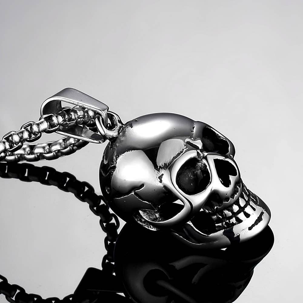 Personalized Retro Punk Rock Gothic Skull Pendant