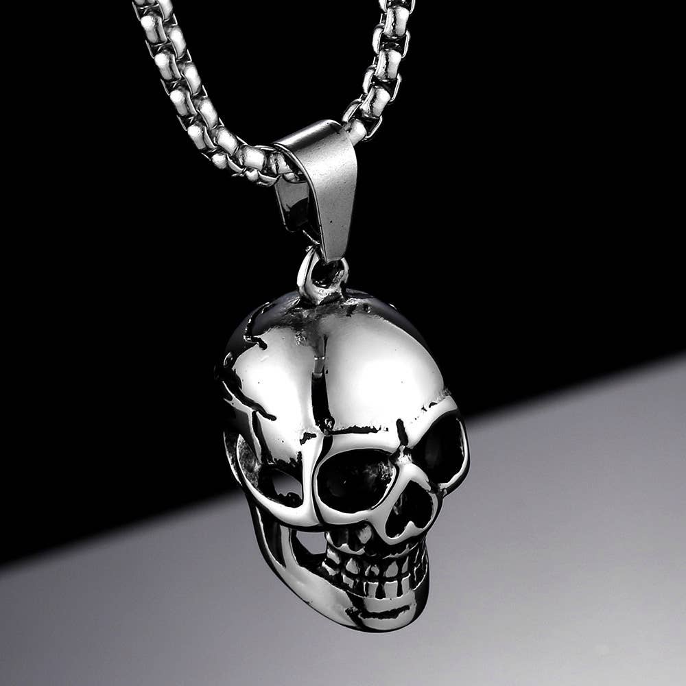 Personalized Retro Punk Rock Gothic Skull Pendant