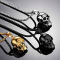 Personalized Retro Punk Rock Gothic Skull Pendant