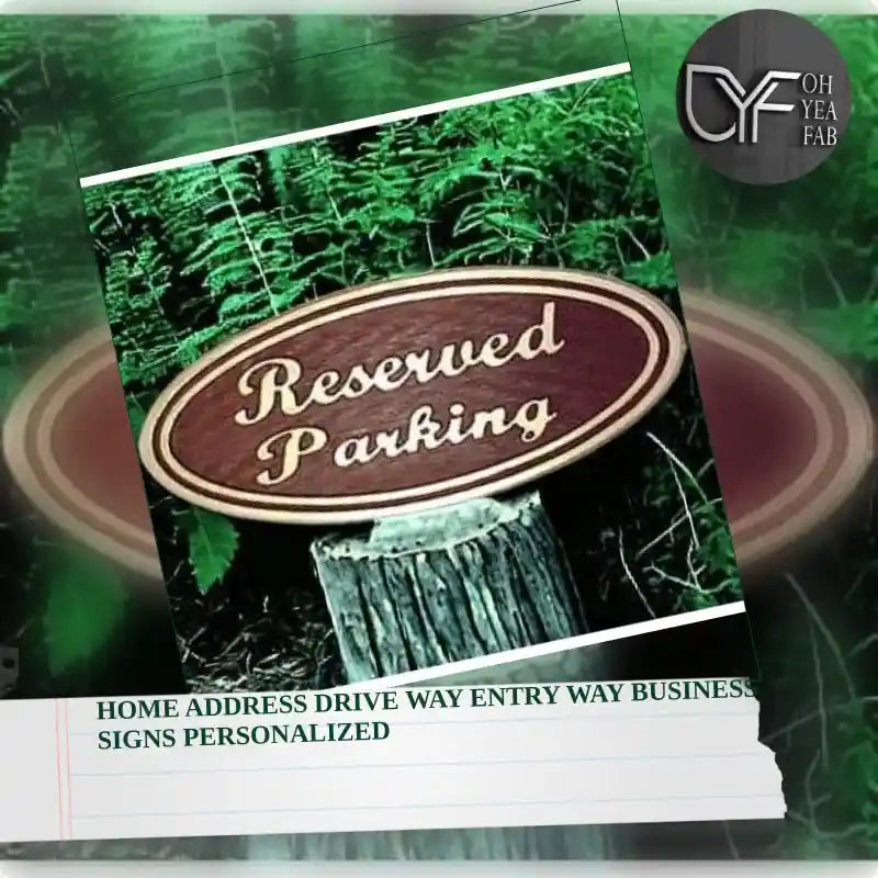 Home Address Drive Way Entry Way Business Signs personalized by@Outfy