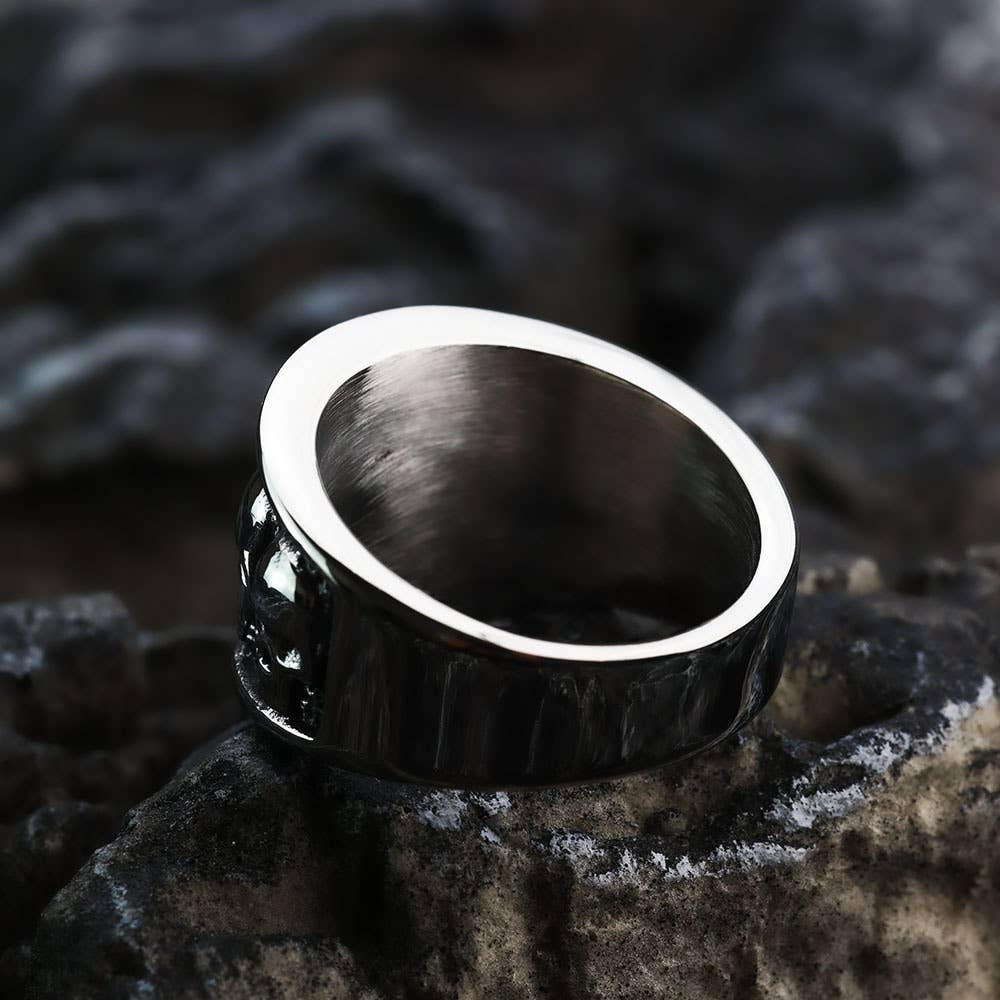 Retro Gothic Skull Stainless Steel Men's Ring