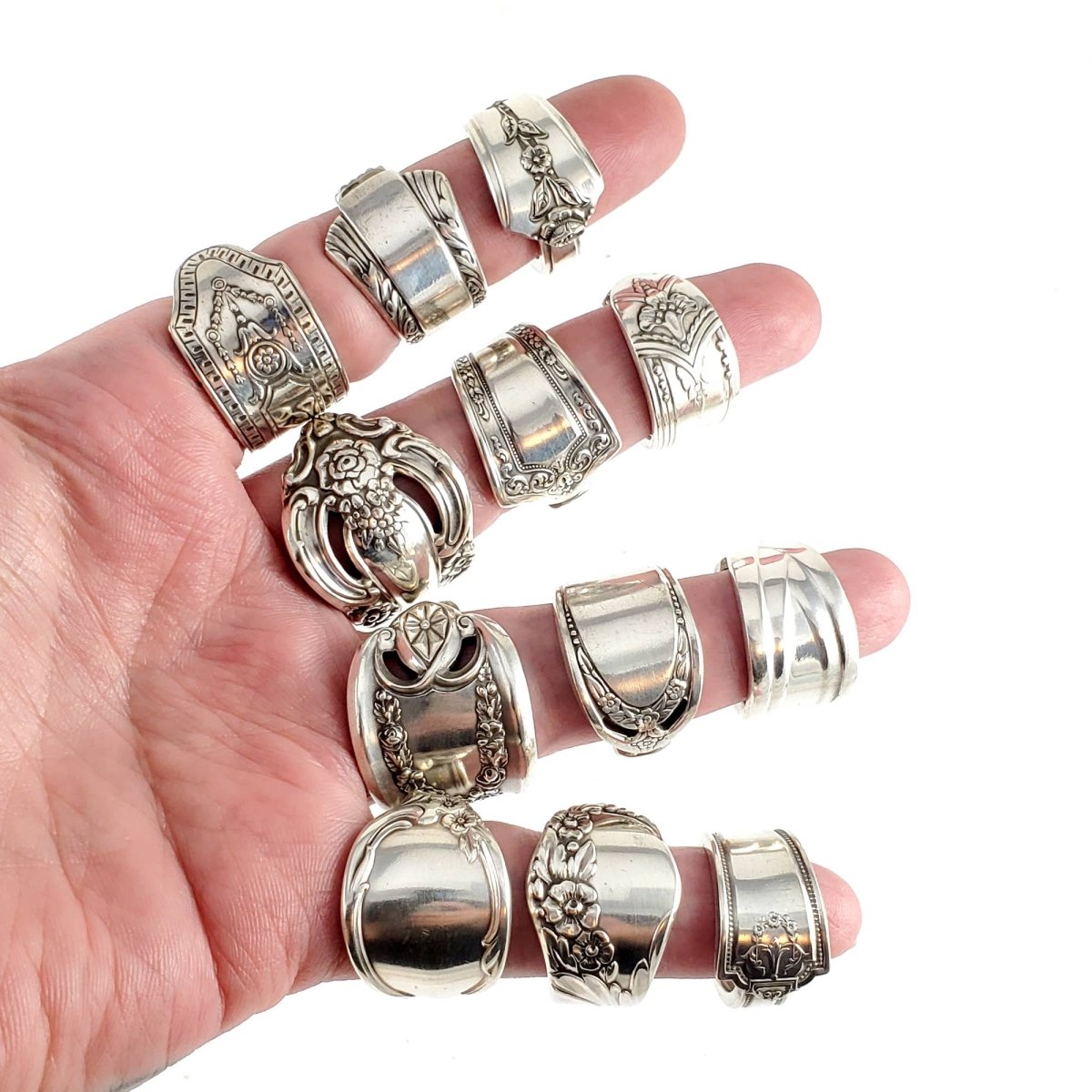 Silverplate Spoon Ring genuine vintage spoons upcycled