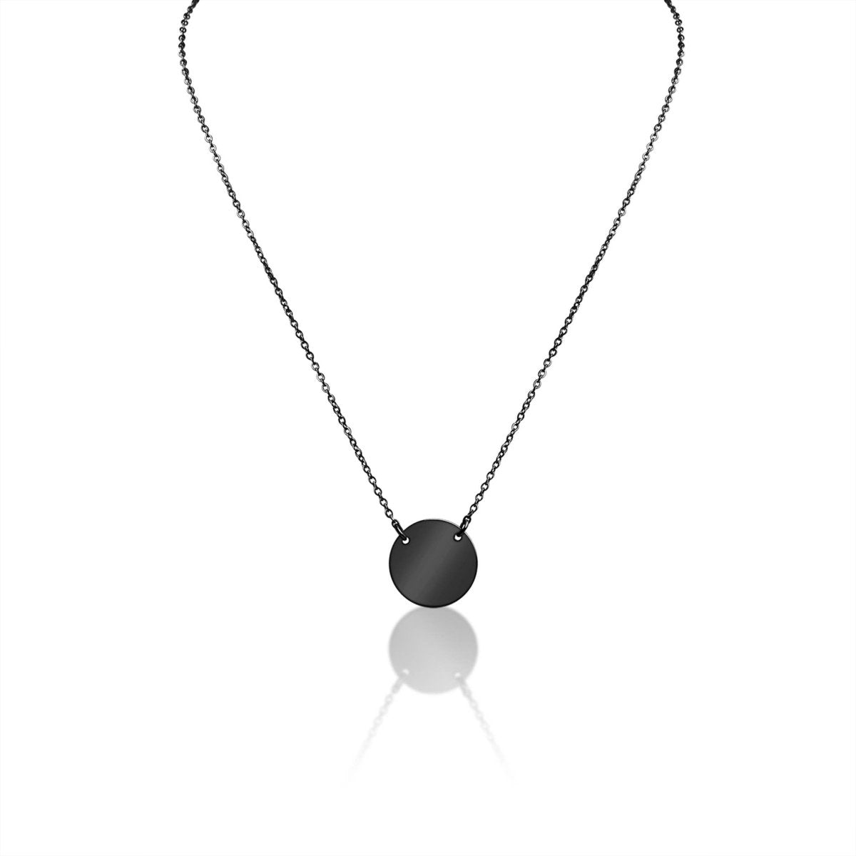 Stainless Steel Gold Blank Circle Necklace for Engraving
