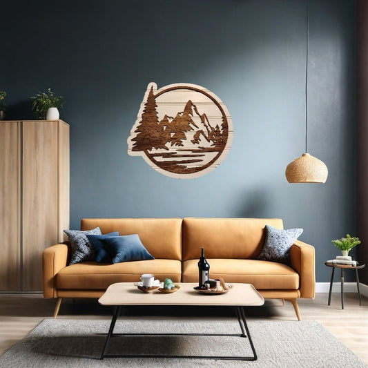 The Mountains are Calling Wallart - Hats Signs Patches 3D printing Engraving