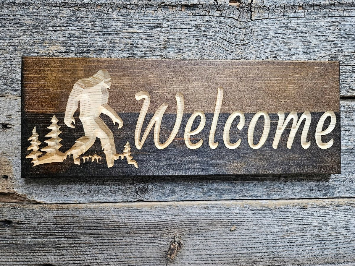 Welcome - Sasquatch Sign Plaque