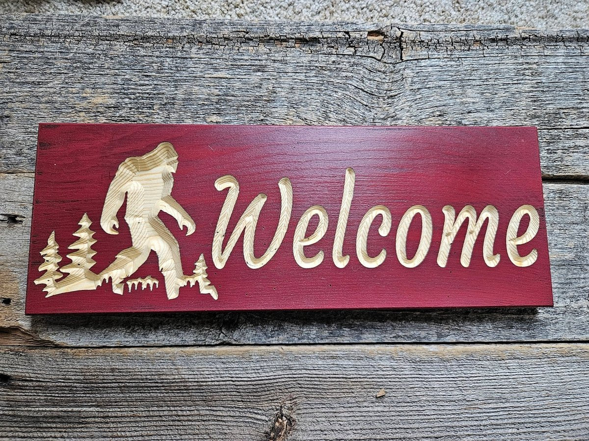Welcome - Sasquatch Sign Plaque