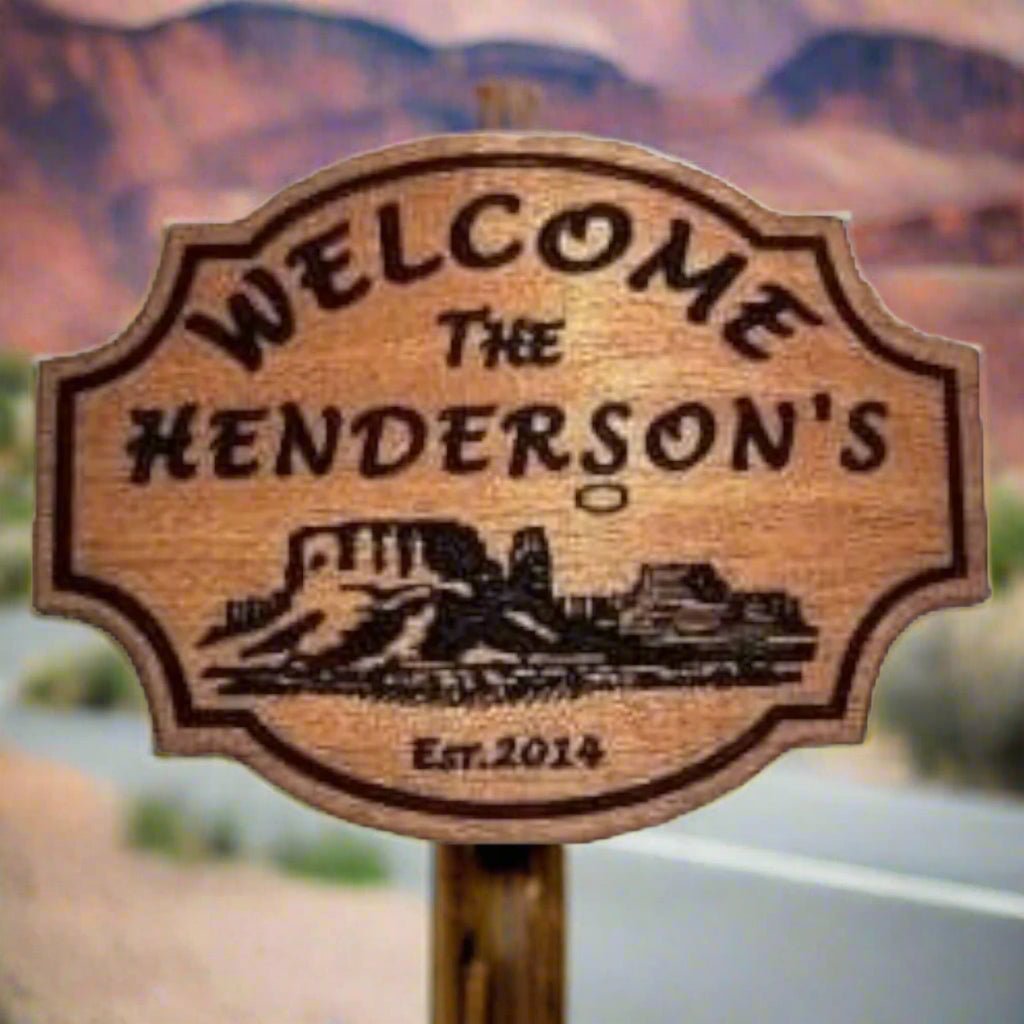 Wood Carved Home Address Sign Personalized.