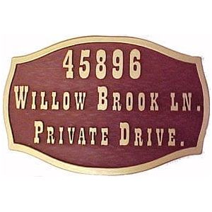 Address Entry Way Drive Way Personalized Sign - Hats Signs Patches 3D printing Engraving