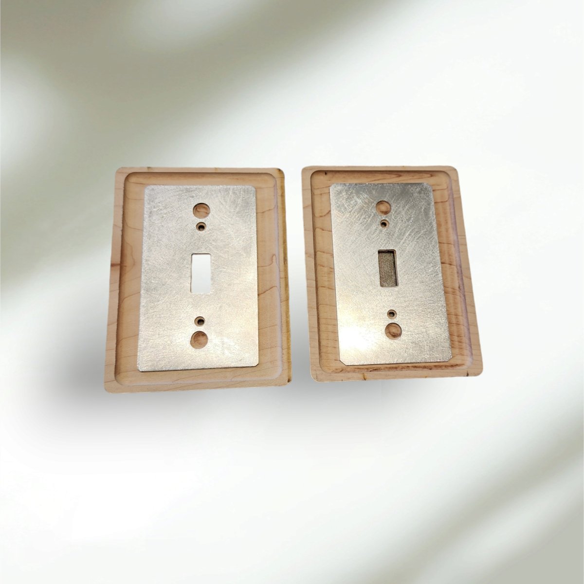 Bears at Play Light Switch Cover Single Wood Hand Made Decorative Engraved